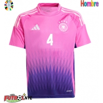 Camiseta Alemania Jonathan Tah #4 Visitante Equipación Eurocopa 2024 manga corta